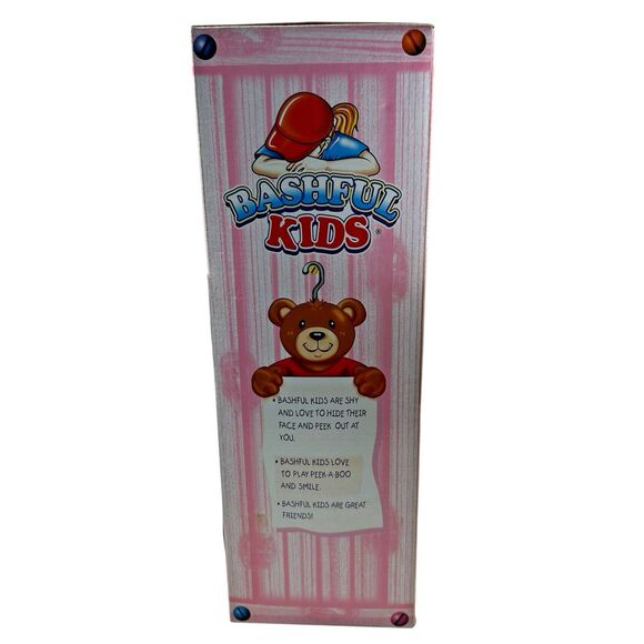 Cititoy Bashful‎ Kids Doll Brown Hair Girl Cap Floral Overalls 15" Vintage 2000 - Picture 9 of 16